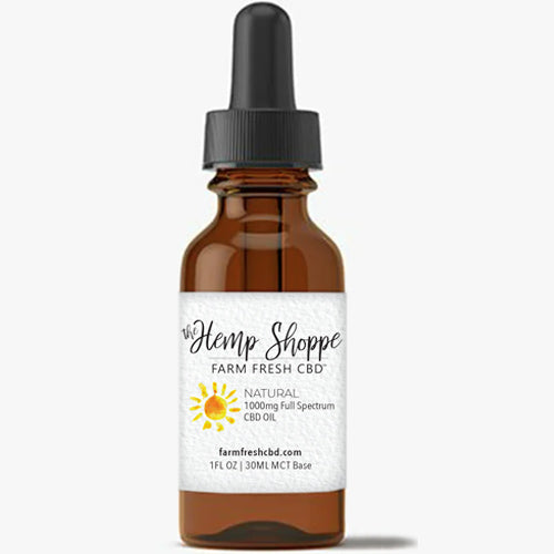 1000MG FULL SPECTRUM CBD OIL (Natural, Orange, Mint Flavors)